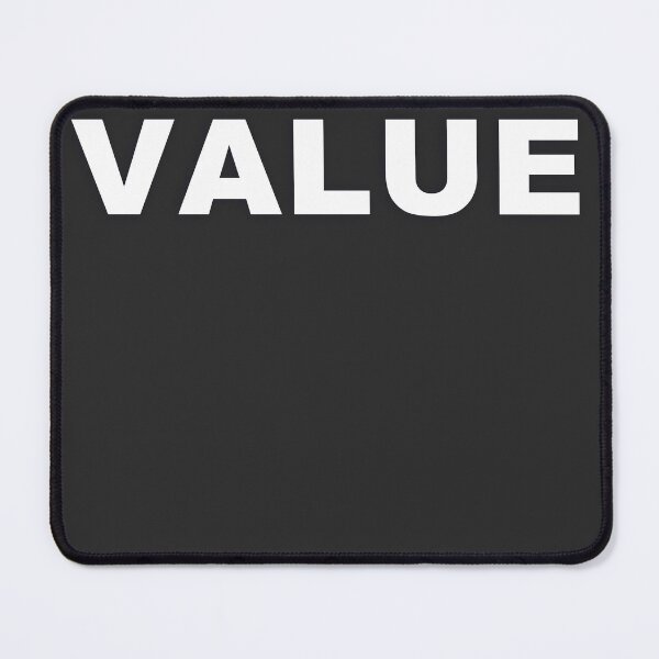 Item preview, VALUE — White Minimal Bold Type Statement designed and sold by WORDPAUSE.
