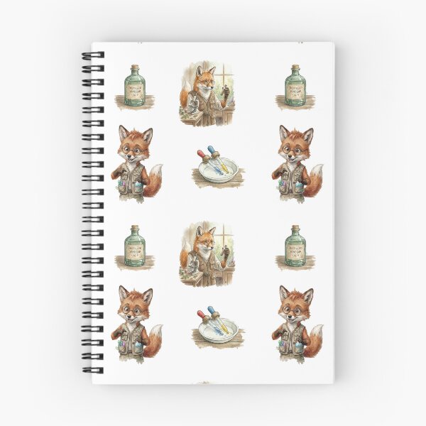 Item preview, ✨ Montessori Fox Family Science Experiments Collection Papa fox + baby fox conducting REAL chemistry experiments! designed and sold by Luma-Atelier.