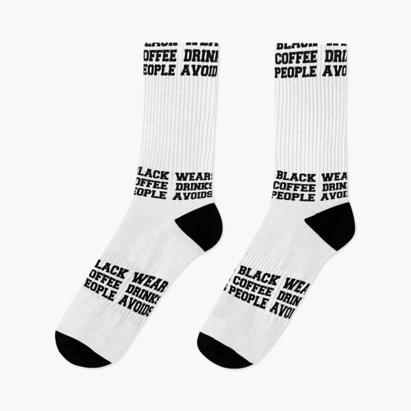 Item preview, Wears Black Drinks Coffee Avoids People Funny Saying designed and sold by BHMARTS.