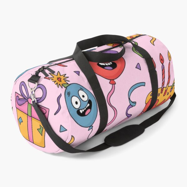 Item preview, Playful Pink Birthday Party Pattern - Goofy Faced Balloons & Dripping Cakes designed and sold by Midnight Veil Designs.