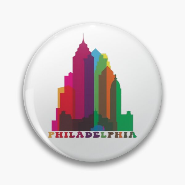 Item preview, Colorful Philadelphia Skyline designed and sold by ALIOOMEKK75.