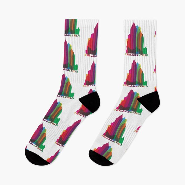 Item preview, Colorful Philadelphia Skyline designed and sold by ALIOOMEKK75.