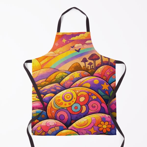 Item preview, Psychedelic Mushroom Garden & Retro Boho Art designed and sold by Far Out Goods.