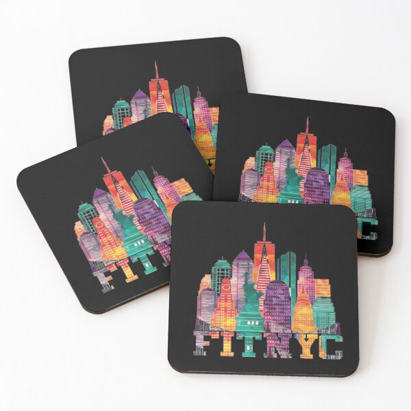 Item preview, Colorful FIT NYC Skyline designed and sold by ALIOOMEKK75.