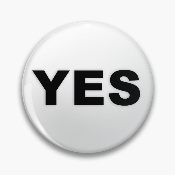 Item preview, YES — Black Minimal Bold Type Statement designed and sold by WORDPAUSE.