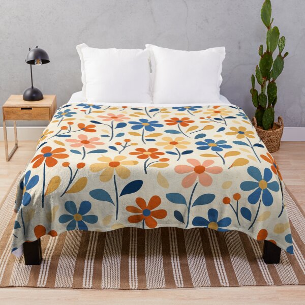 Item preview, Groovy 70s Floral Pattern – Vibrant Retro Daisy Bloom Art designed and sold by Far Out Goods.