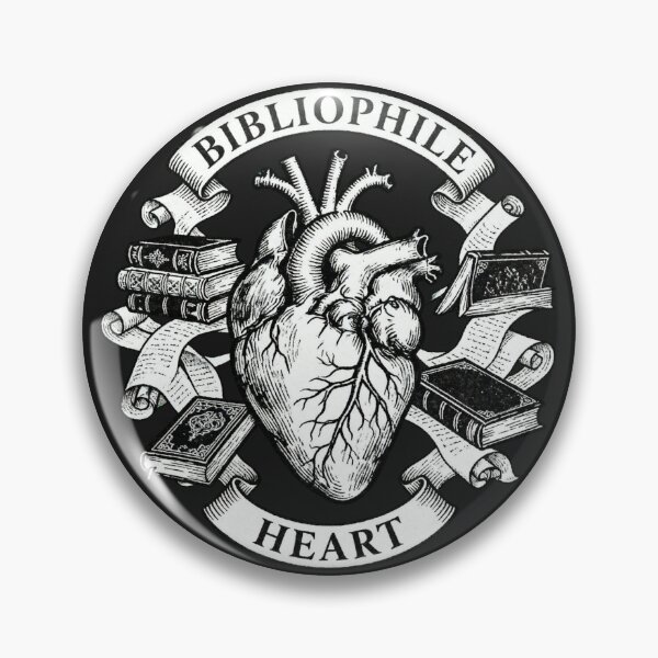 Item preview, Bibliophile Anatomical Heart | Booktok Dark Academia Reader designed and sold by VENOHA.