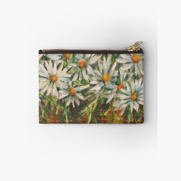 Item preview, Daisy Petals Macro - Expressive Floral Oil Painting Fragment designed and sold by JurateArt-DK.