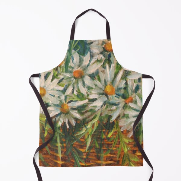 Item preview, Daisy Petals Macro - Expressive Floral Oil Painting Fragment designed and sold by JurateArt-DK.