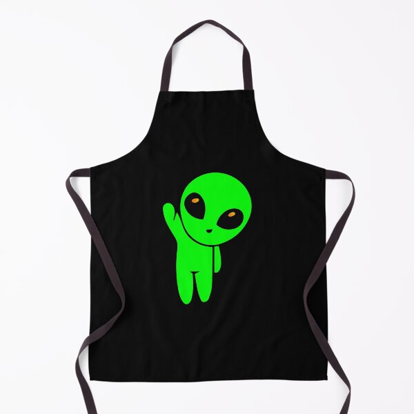 Item preview, Cute Waving Green Alien Kawaii Space Friend designed and sold by 4moodslives.
