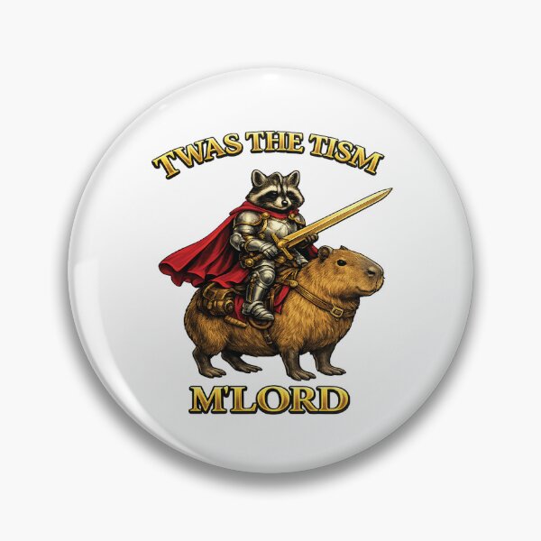 Item preview, TWAS The Tism M Lord Funny Raccoon Hero Vintage Capybara  designed and sold by TynesDesign.