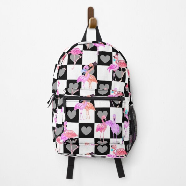 Item preview, Flamingo In Love- Black & White Flamingo Pink designed and sold by Fabricatemyart.