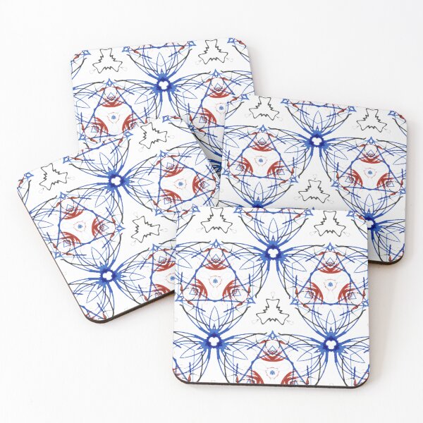 Item preview, Ink in Blue and Red designed and sold by Betsy Phillips.