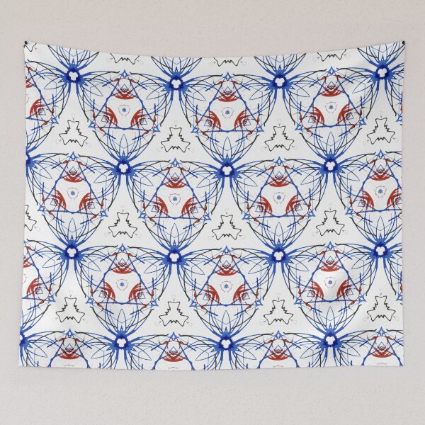 Item preview, Ink in Blue and Red designed and sold by Betsy Phillips.
