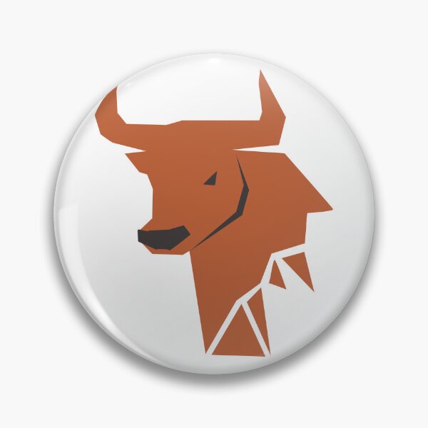 Item preview, Bronze Bull Zodiac – Minimal Taurus Silhouette Design designed and sold by Theo86.