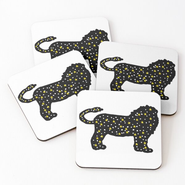 Item preview, Galaxy Lion Zodiac – Cosmic Leo Silhouette Art designed and sold by Theo86.