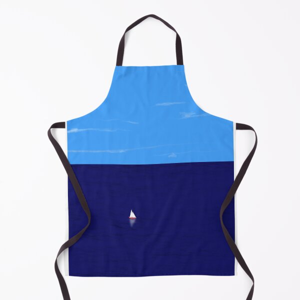 Item preview, Solitude-Tiny Boat on a Deep Blue Sae. designed and sold by lifestylecreep.