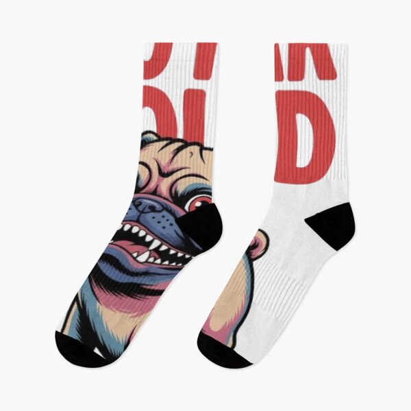 Item preview, No Fear Found Bold Pug Pop Art Graphic Tee designed and sold by NewUSShop.