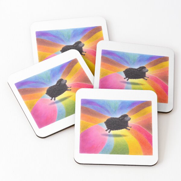 Item preview, Vibrant Colored Sheep designed and sold by Yanay Designs.