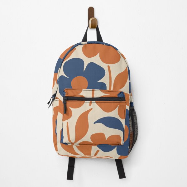 Item preview, Soft Vintage Botanical – Muted Earthy Florals in Terracotta and Navy designed and sold by Far Out Goods.