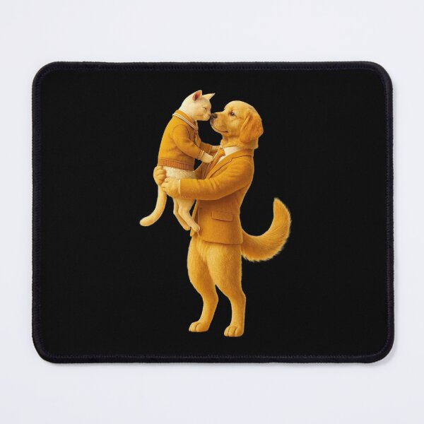 Item preview, “Dapper Dog Dad Holding Puppy – Cute Family Illustration” designed and sold by Adappai.