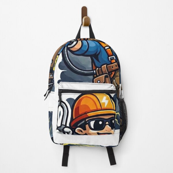 Item preview, Lineman Climbing Pole Mascot designed and sold by LightPrintsCo.