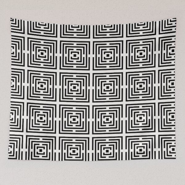 Item preview, Geometric Monochrome Pattern ADG P25.P01.061 designed and sold by Space & Care - Art Deco GeoMetrica.