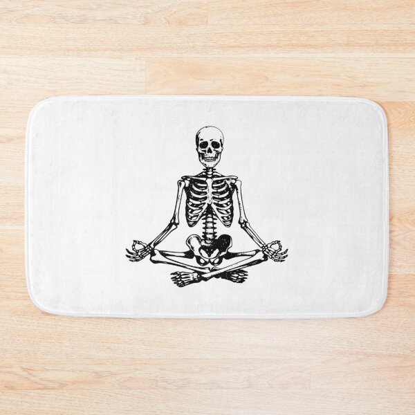 Item preview, Skeleton Yoga Lotus Pose Gothic Meditation Art designed and sold by EthosWear.