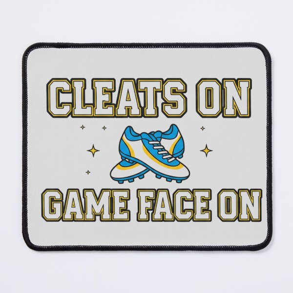 Item preview, Cleats On Game Face On - Varsity Sports Graphic designed and sold by LoudVictory.