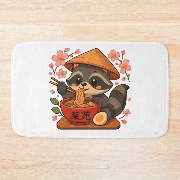 Item preview, Cute Kawaii Anime Raccoon Eating Ramen Noodles Classic and Essential T- Shirt  designed and sold by MKTreasures.