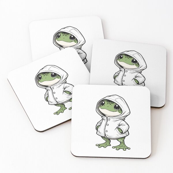 Item preview, Kawaii Frog with Sweater – Cute and Cozy Illustration designed and sold by HeyHas.