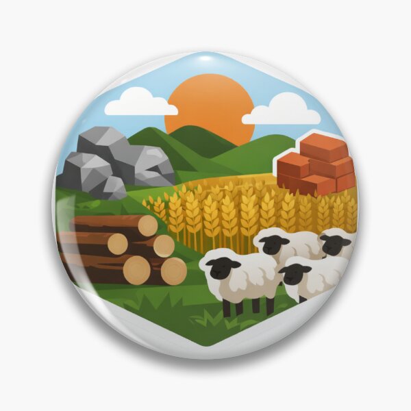 Item preview, Resource Tile (Settlers of Catan) designed and sold by garysworld.