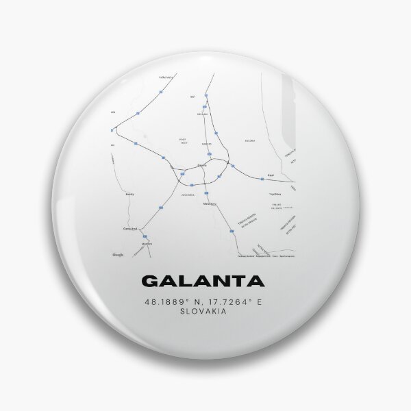 Item preview, Galanta Slovakia City Map Print | Minimalist Street Art designed and sold by RM-Journey.