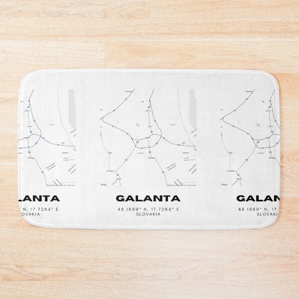Item preview, Galanta Slovakia City Map Print | Minimalist Street Art designed and sold by RM-Journey.