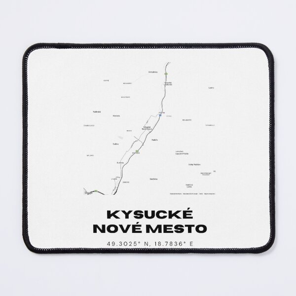 Item preview, Kysucké Nové Mesto Minimal Map | Slovakia Modern City Design designed and sold by RM-Journey.