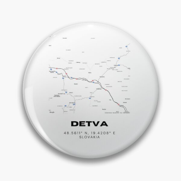 Item preview, Detva Slovakia Minimalist City Map | Clean Street Layout Art designed and sold by RM-Journey.