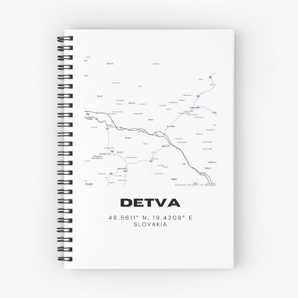 Item preview, Detva Slovakia Minimalist City Map | Clean Street Layout Art designed and sold by RM-Journey.