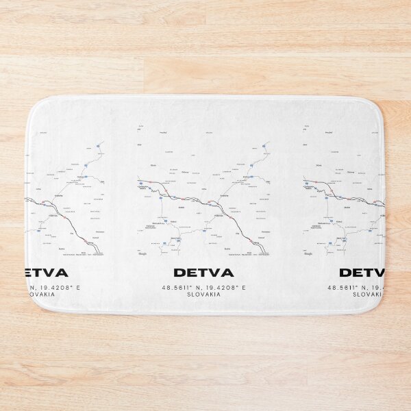 Item preview, Detva Slovakia Minimalist City Map | Clean Street Layout Art designed and sold by RM-Journey.