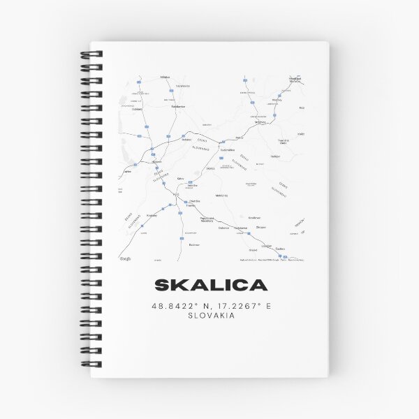 Item preview, Skalica Slovakia Minimal Map Art | Modern City Street Design designed and sold by RM-Journey.
