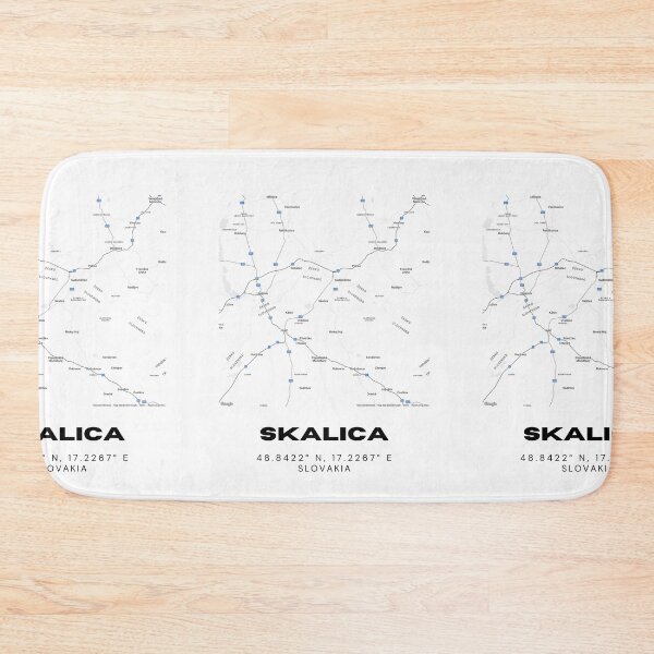 Item preview, Skalica Slovakia Minimal Map Art | Modern City Street Design designed and sold by RM-Journey.