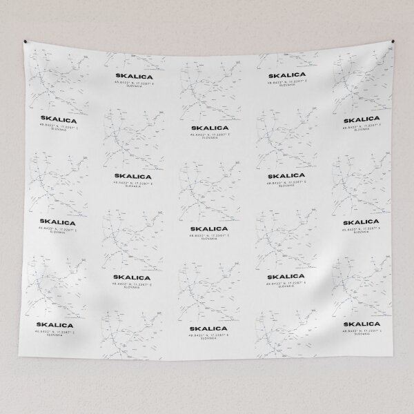 Item preview, Skalica Slovakia Minimal Map Art | Modern City Street Design designed and sold by RM-Journey.