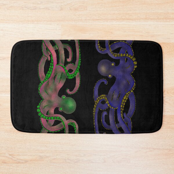 Item preview, Dark Octopus Graphic Art Duo on Black designed and sold by Andyshouse.