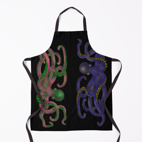 Item preview, Dark Octopus Graphic Art Duo on Black designed and sold by Andyshouse.