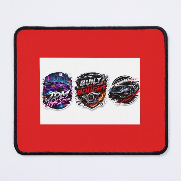 Item preview, Built Not Bought – Hardcore Car Builder Sticker designed and sold by Wander Pop Studio.