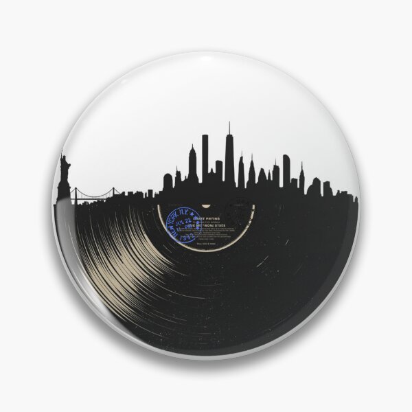 Artikelvorschau, Vintage-Vinyl-Schallplatte – Skyline von New York entworfen und verkauft von Nacho Average Designs.