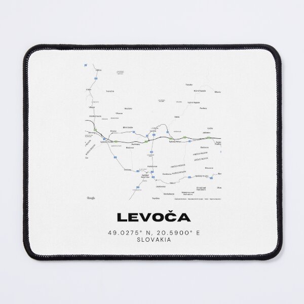 Item preview, Levoča Slovakia Minimal Map Art | Modern Street Design designed and sold by RM-Journey.