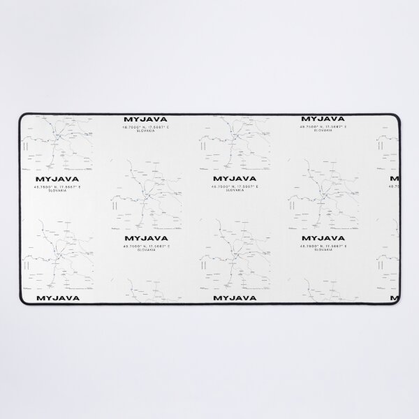 Item preview, Myjava Slovakia Minimalist City Map | Modern Street Art Print designed and sold by RM-Journey.