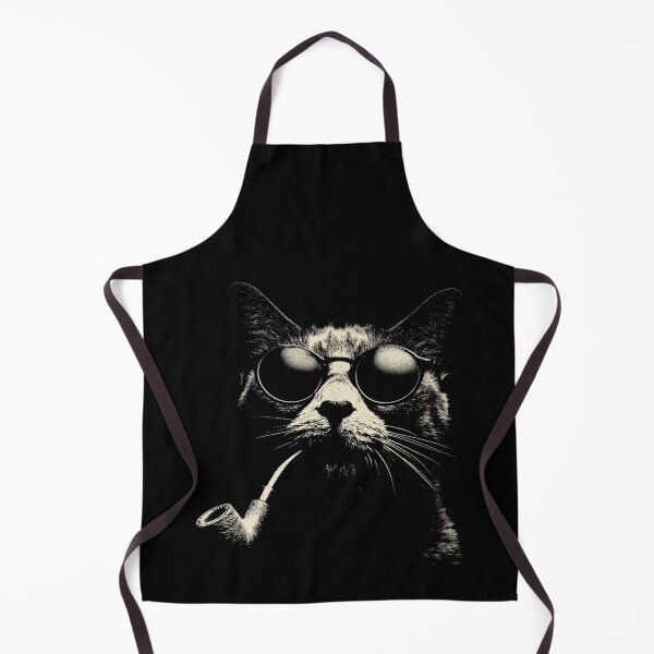 Item preview, Sophisticated Cat with Eyeglasses and Smoking Pipe designed and sold by k3rstman1.