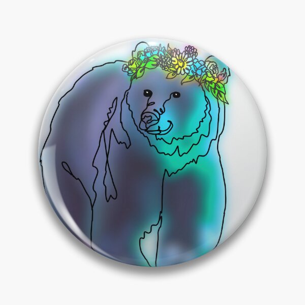 Item preview, Blue Grizz The Bear with flower Crown - animalzinhats  designed and sold by Ashley’sAnimalz.