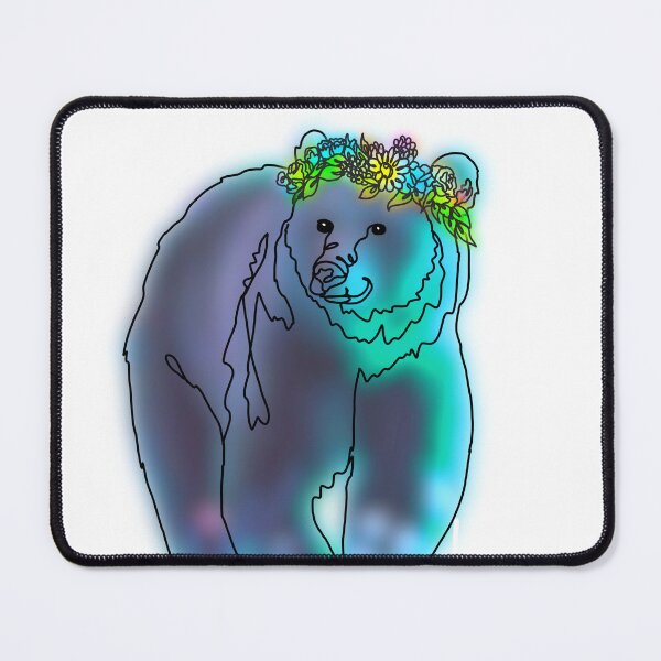 Item preview, Blue Grizz The Bear with flower Crown - animalzinhats designed and sold by Ashley’sAnimalz.